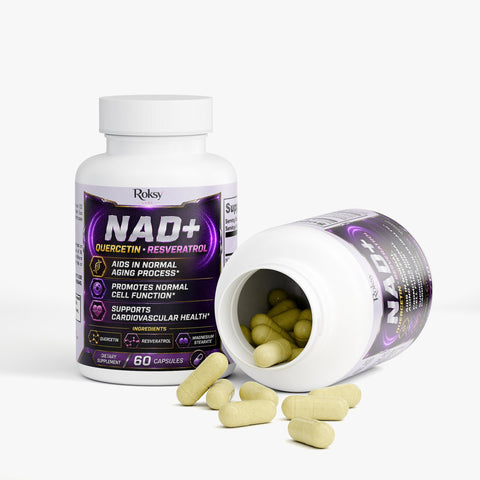 NAD+ Anti-Aging with Quercetin, Resveratrol, Magnesium Stearate 60 caps