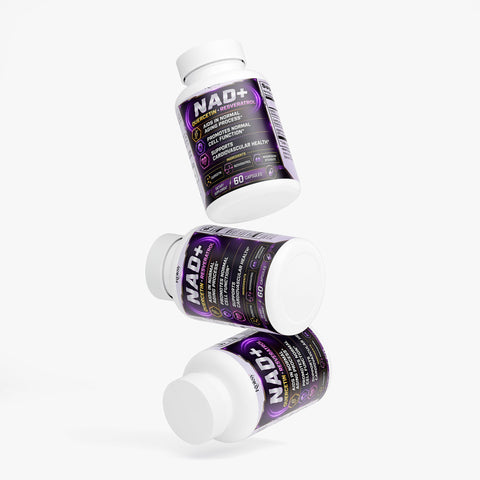 NAD+ Anti-Aging with Quercetin, Resveratrol, Magnesium Stearate 60 caps