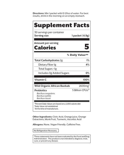 Debloat: Prebiotic + Probiotic Florida Orange