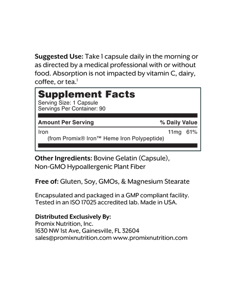 Iron (Heme Iron Polypeptide)